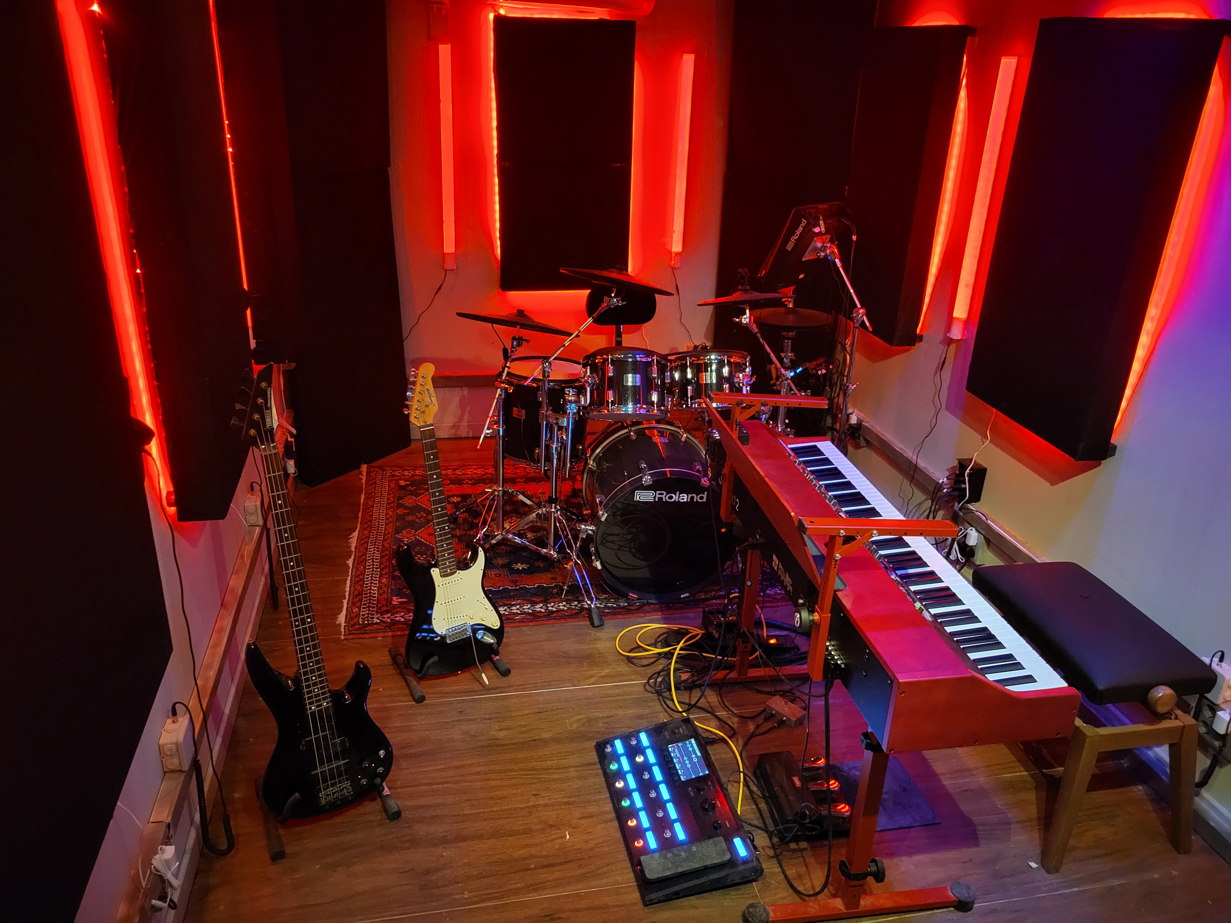 Sala de ensayo y estudio de grabación